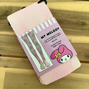 sanrio my melody fishnet tights - one size